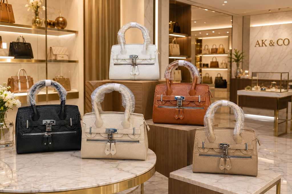 Women's Premium Top Handle Satchel Bag // Ladies Purse-AK222-1-33