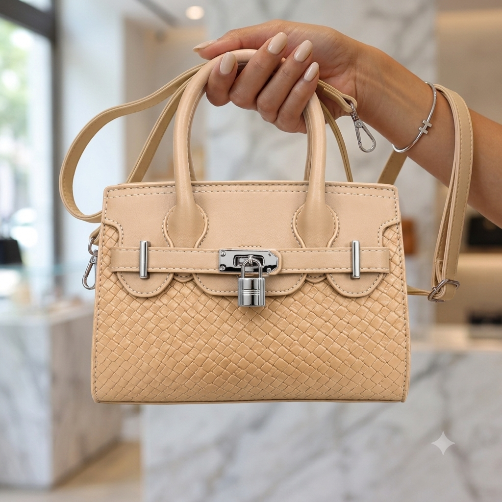 Women's Elegant Structured Satchel Handbag // LADIES PURSE – AK 222-2-35