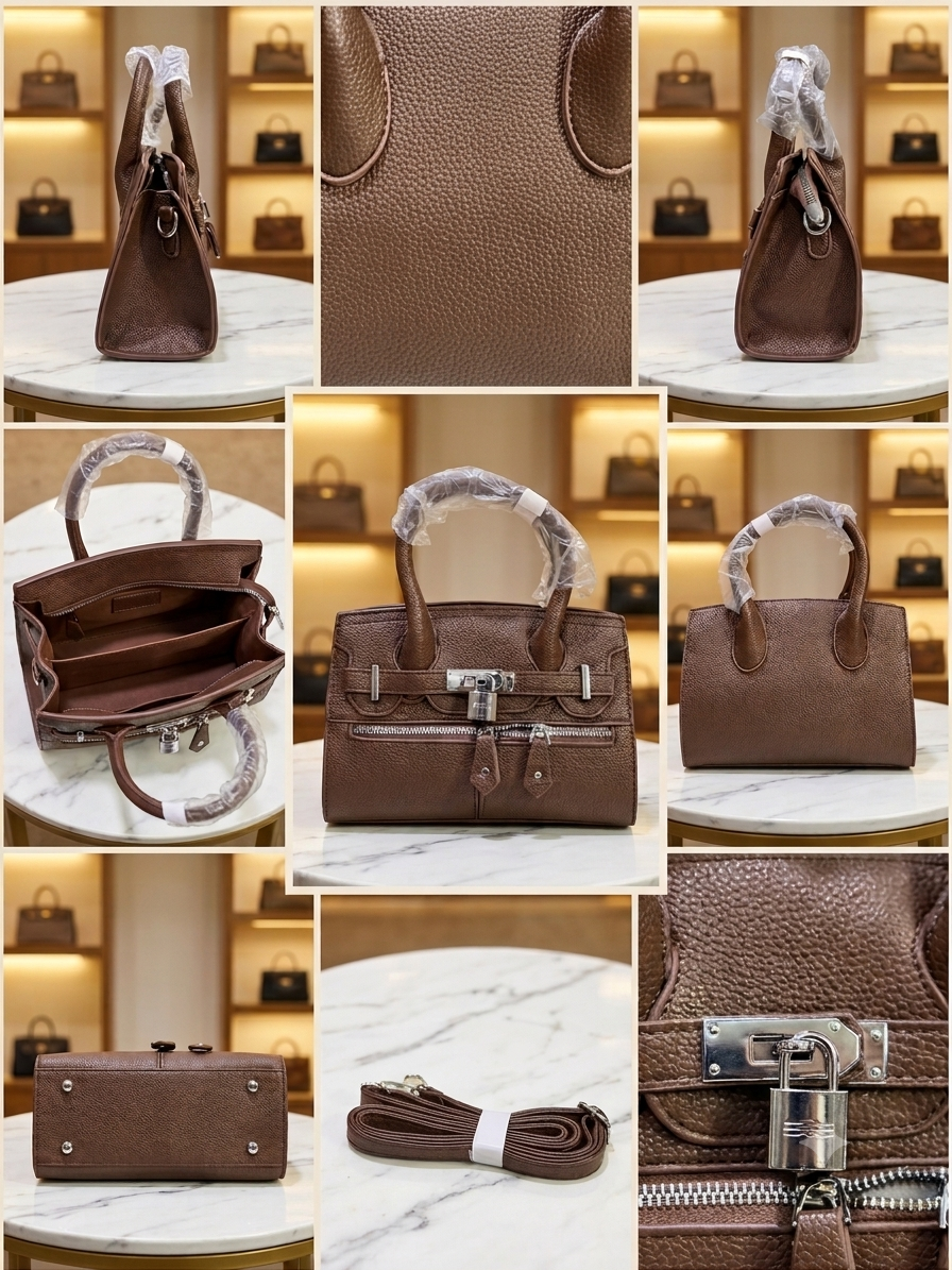 Women's Premium Top Handle Satchel Bag // Ladies Purse-AK222-1-33