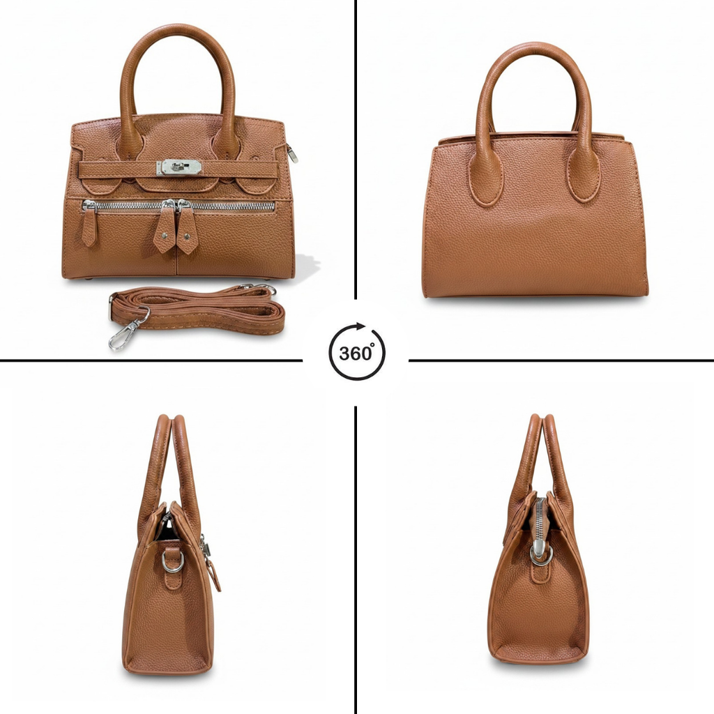 Women's Premium Top Handle Satchel Bag // Ladies Purse-AK222-1-33