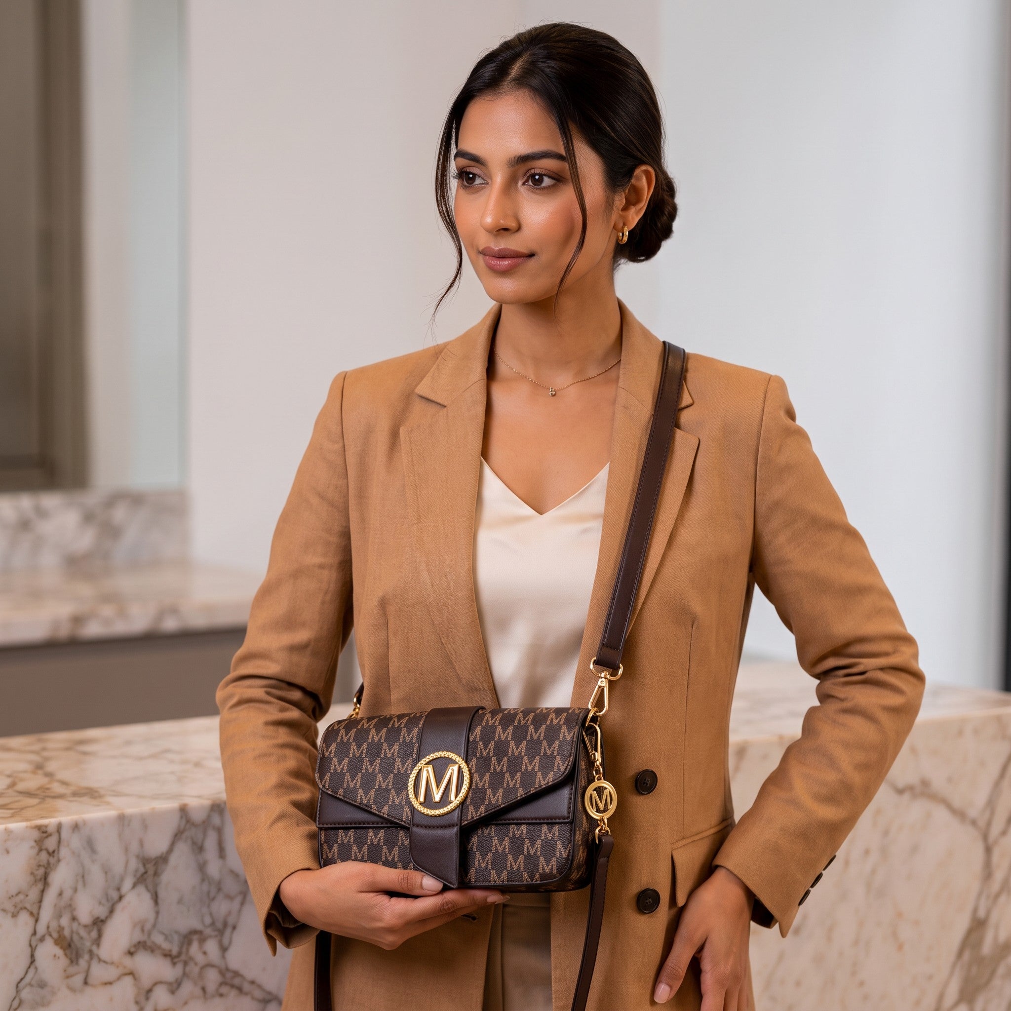 Mughal Women’s Designer Crossbody Sling Bag |with Adjustable Strap- AK 033-1-33