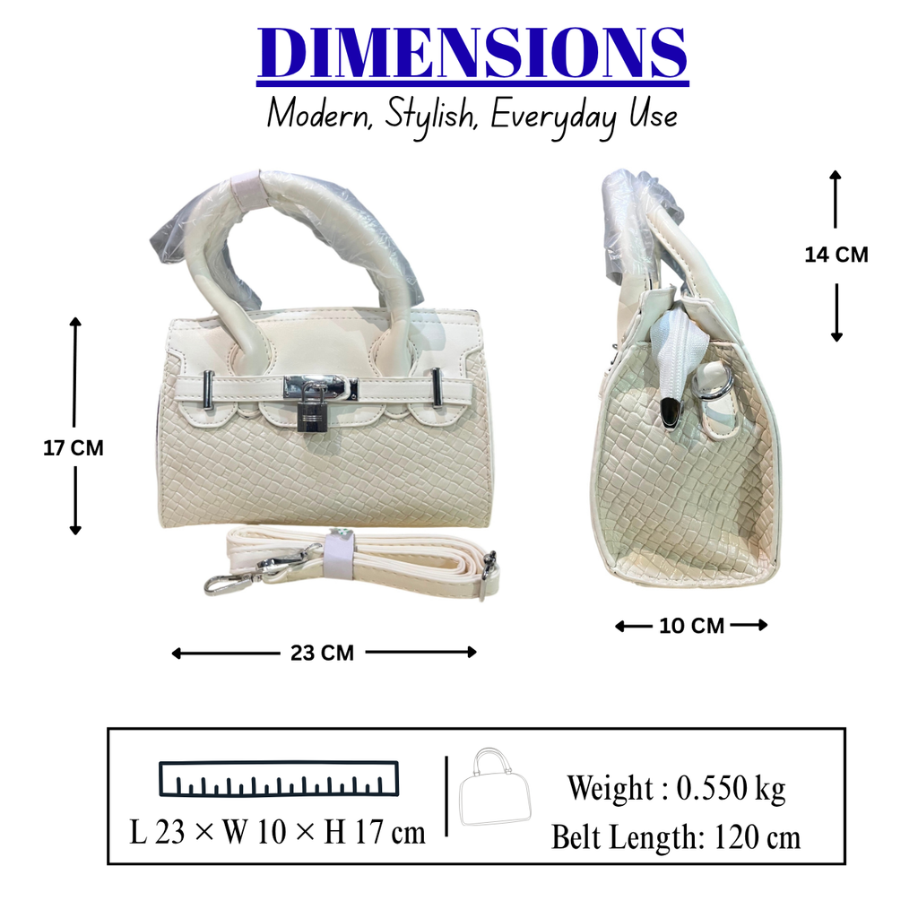 Women's Elegant Structured Satchel Handbag // LADIES PURSE – AK 222-2-35