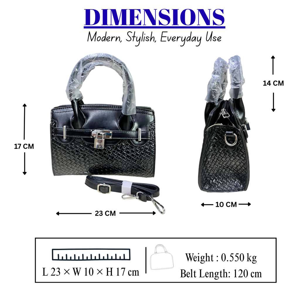 Women's Elegant Structured Satchel Handbag // LADIES PURSE – AK 222-2-35