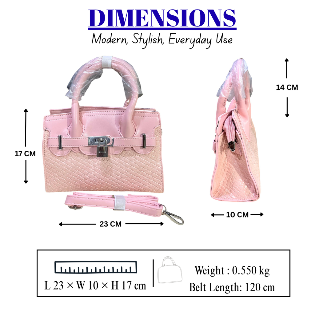 Women's Elegant Structured Satchel Handbag // LADIES PURSE – AK 222-2-35