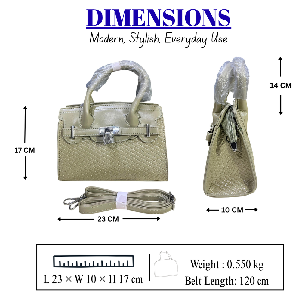 Women's Elegant Structured Satchel Handbag // LADIES PURSE – AK 222-2-35