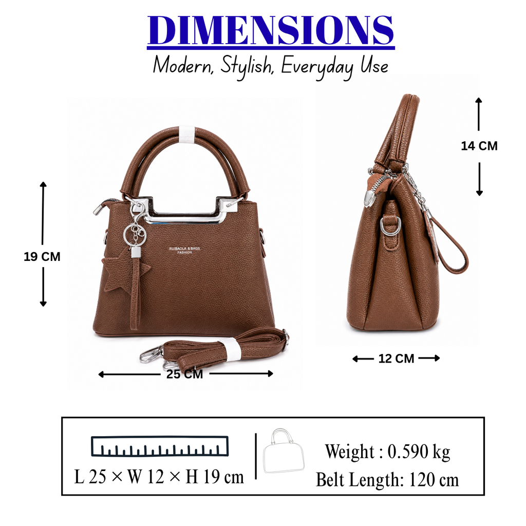 Women's Chic Structured Tote & Satchel Bag // Ladies Purse –AK 222-3-42