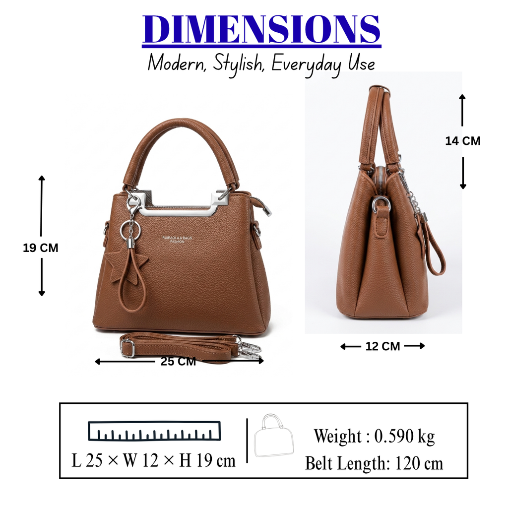 Women's Chic Structured Tote & Satchel Bag // Ladies Purse –AK 222-3-42