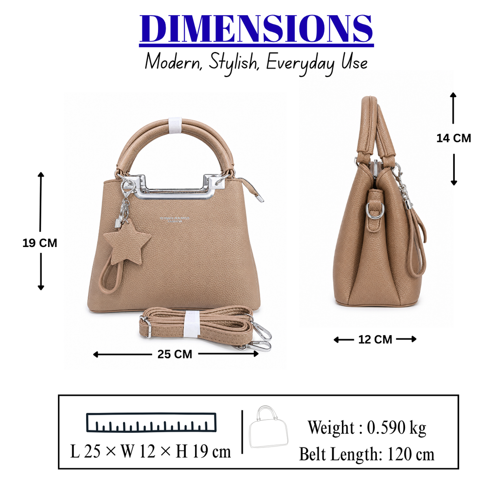 Women's Chic Structured Tote & Satchel Bag // Ladies Purse –AK 222-3-42