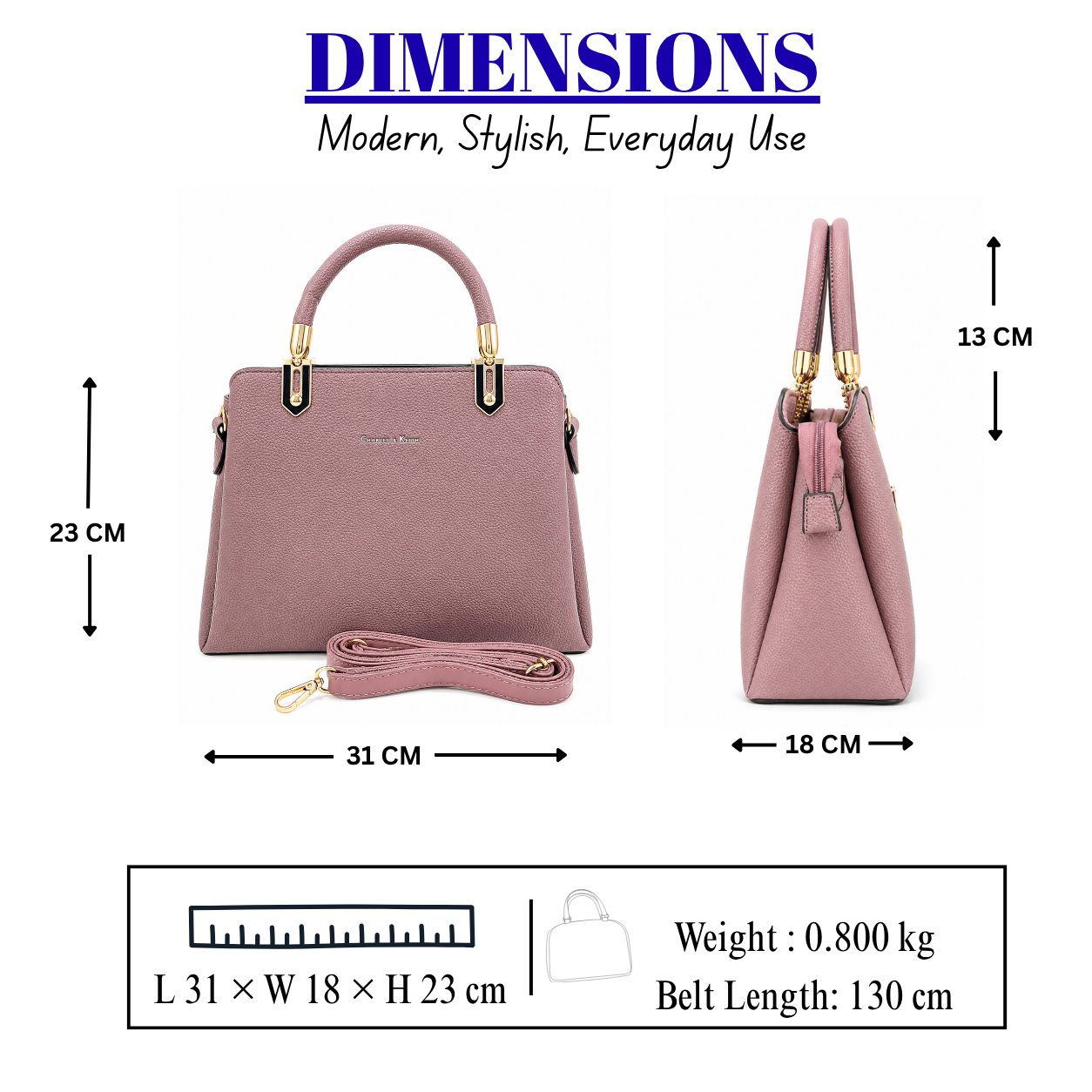 LuxeCarry Women's Satchel Handbag-AK 8851-47