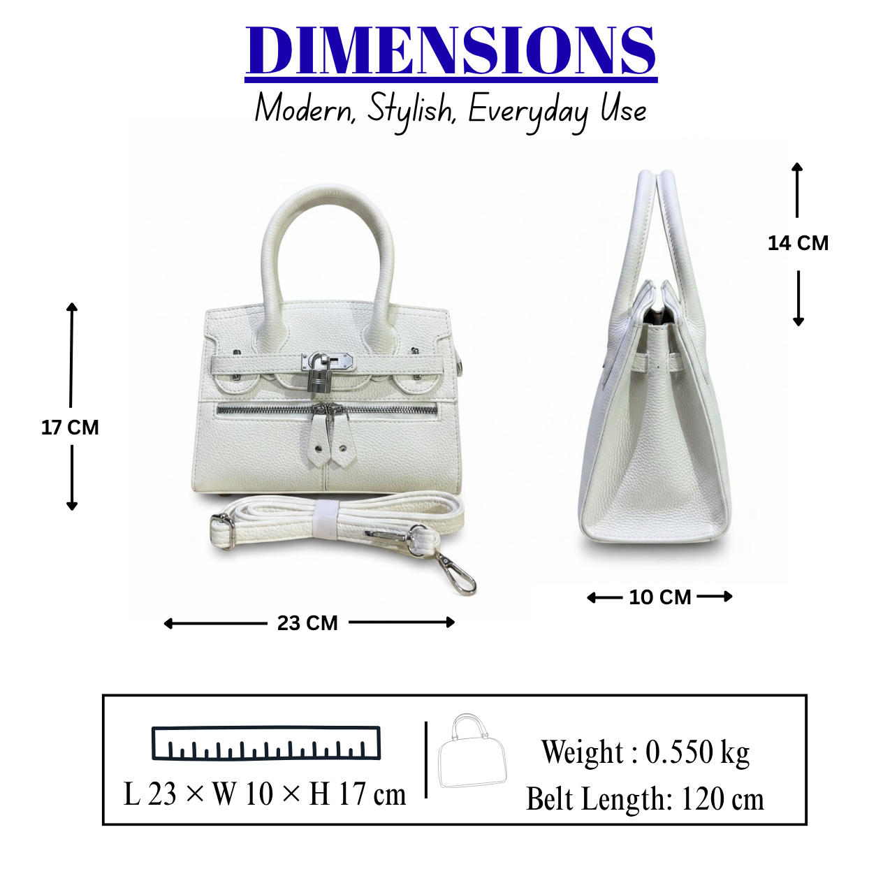 Women's Premium Top Handle Satchel Bag // Ladies Purse-AK222-1-33