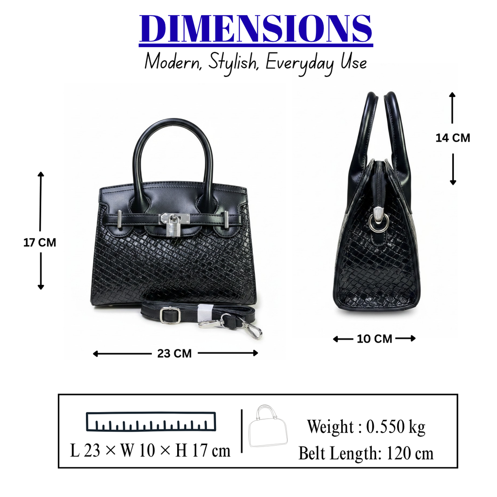 Women's Elegant Structured Satchel Handbag // LADIES PURSE – AK 222-2-35