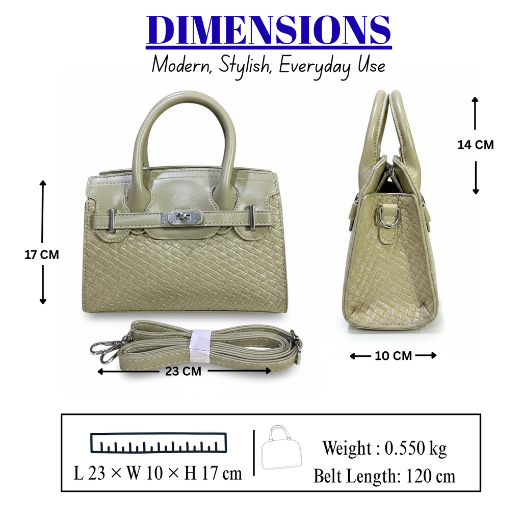 Women's Elegant Structured Satchel Handbag // LADIES PURSE – AK 222-2-35