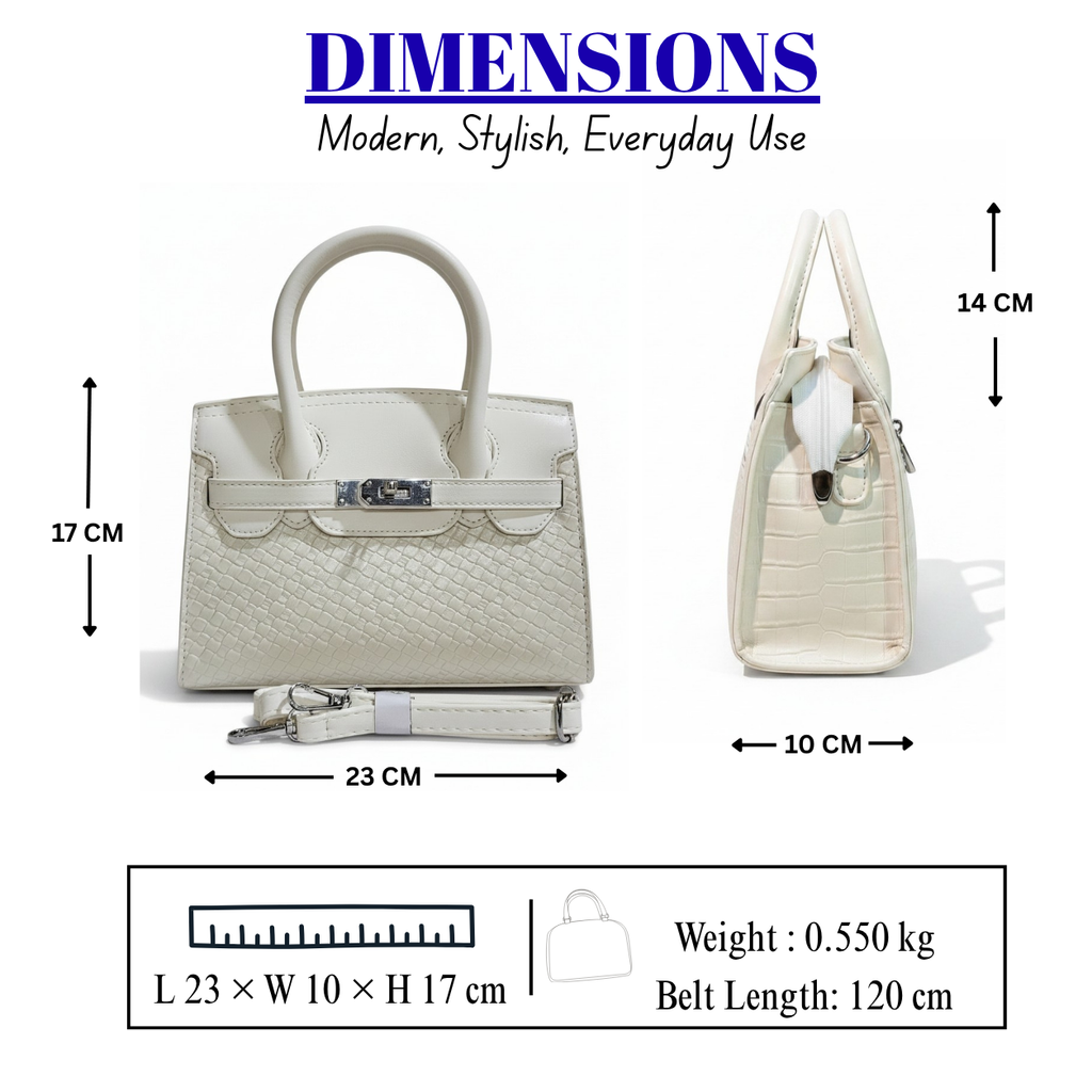 Women's Elegant Structured Satchel Handbag // LADIES PURSE – AK 222-2-35