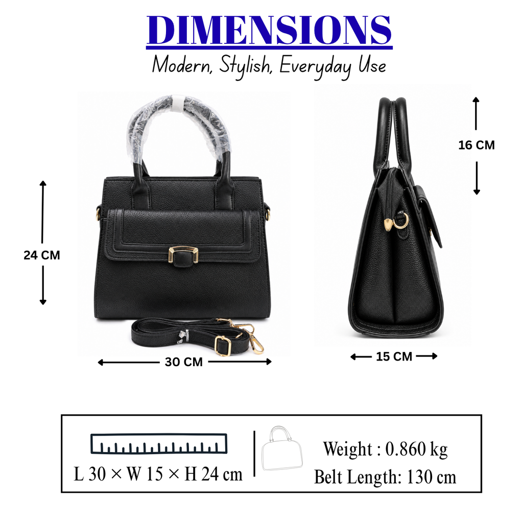Women's Luxury Textured PU Leather Handbag//LADIES PURSE-AK771-2-41