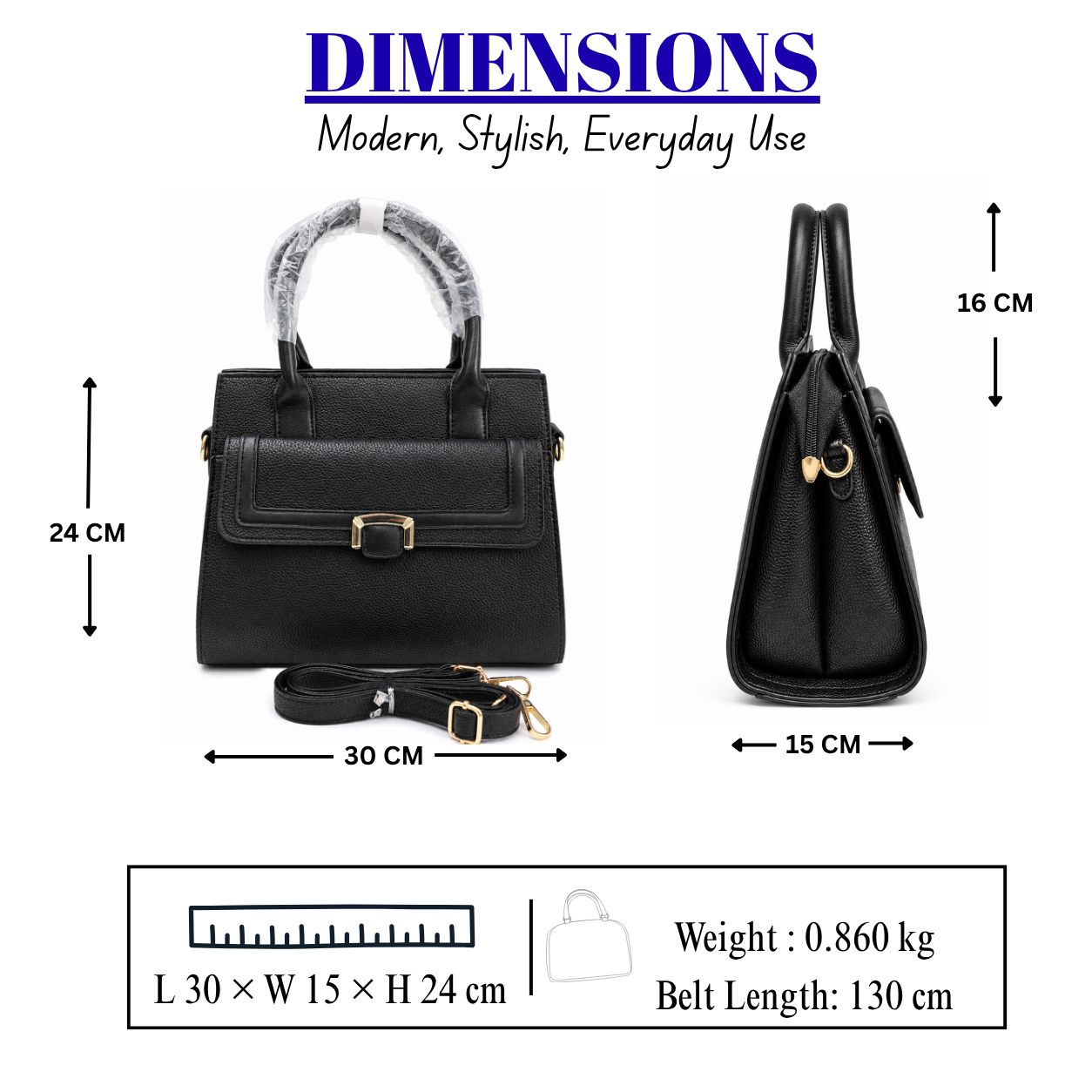 Women's Luxury Textured PU Leather Handbag//LADIES PURSE-AK771-2-41