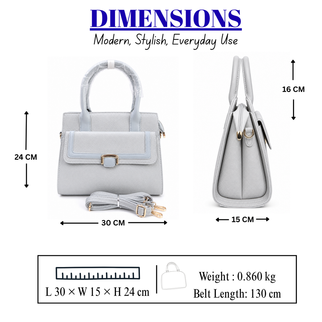 Women's Luxury Textured PU Leather Handbag//LADIES PURSE-AK771-2-41
