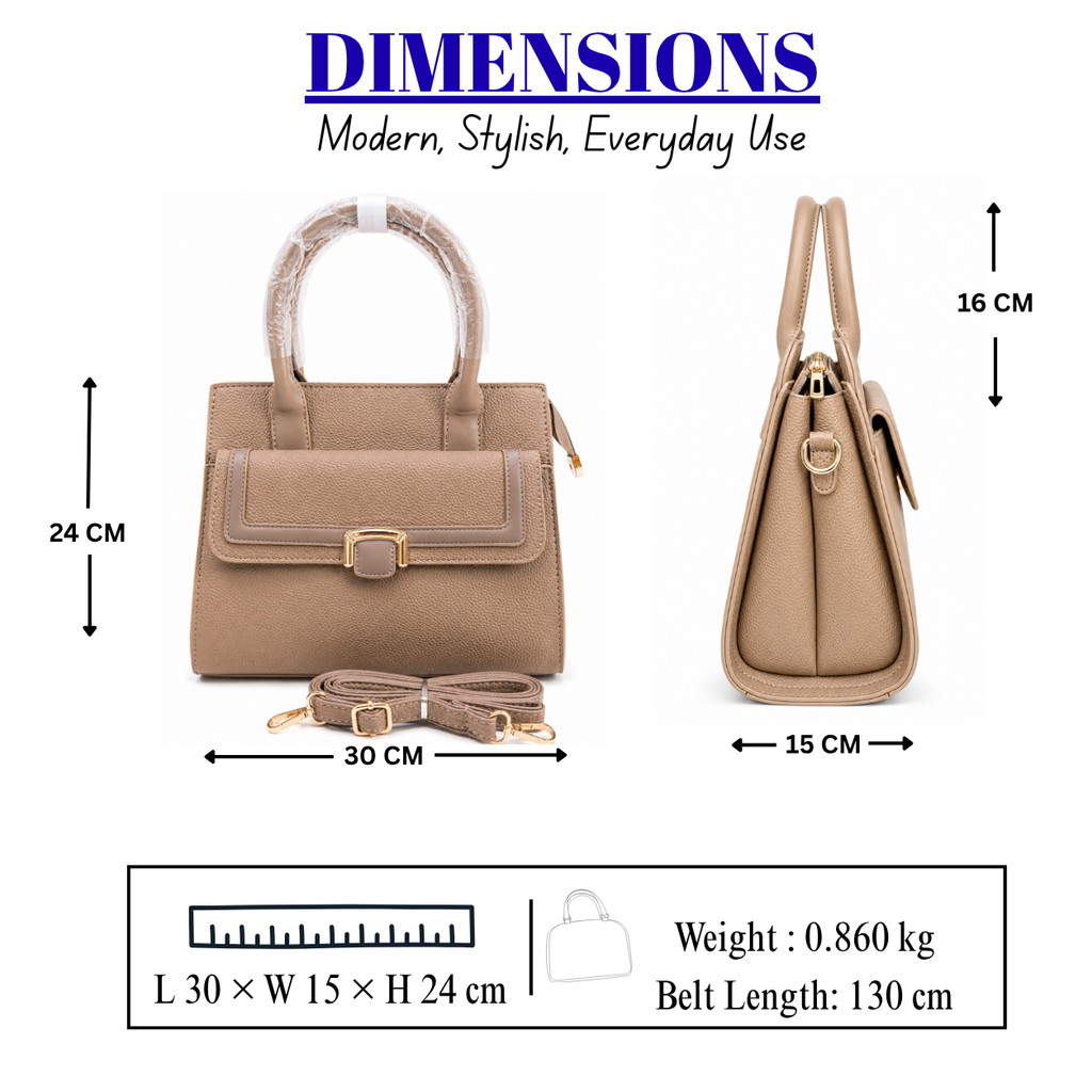 Women's Luxury Textured PU Leather Handbag//LADIES PURSE-AK771-2-41
