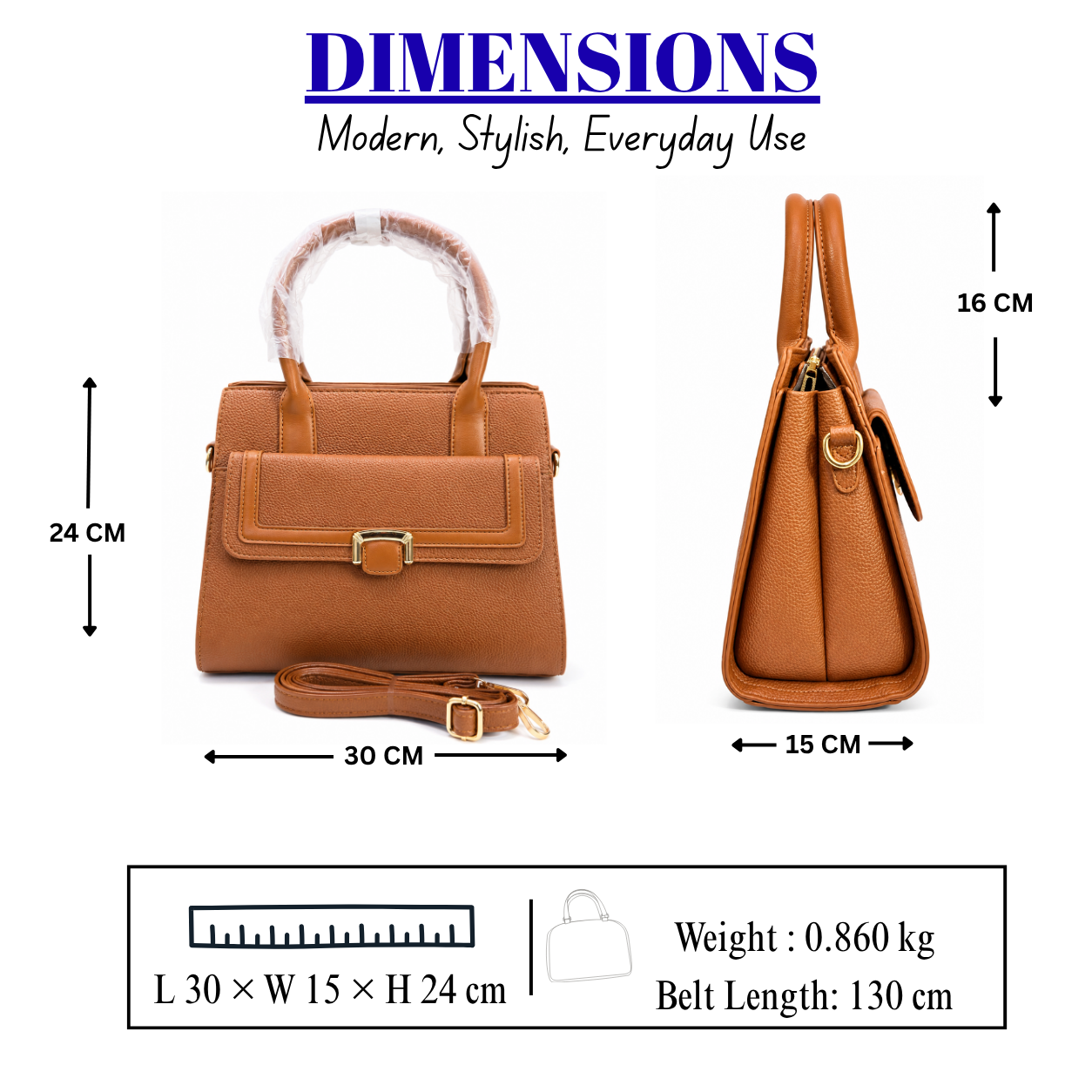 Women's Luxury Textured PU Leather Handbag//LADIES PURSE-AK771-2-41