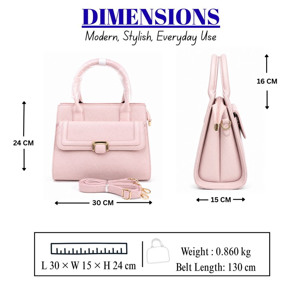 Women's Luxury Textured PU Leather Handbag//LADIES PURSE-AK771-2-41