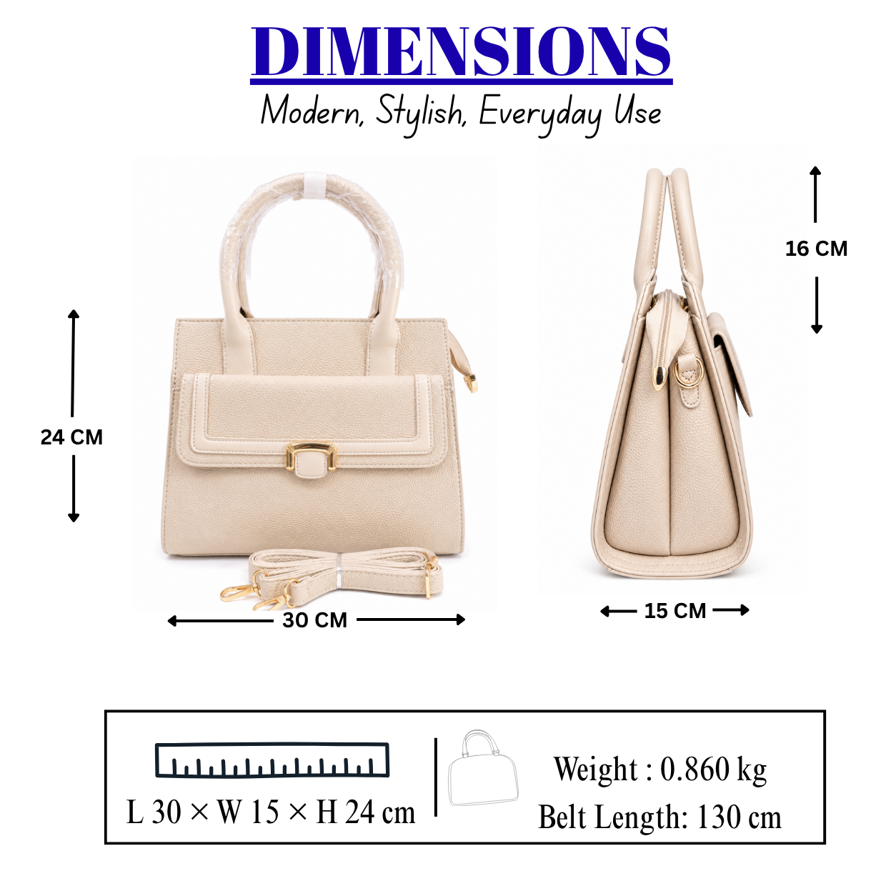 Women's Luxury Textured PU Leather Handbag//LADIES PURSE-AK771-2-41