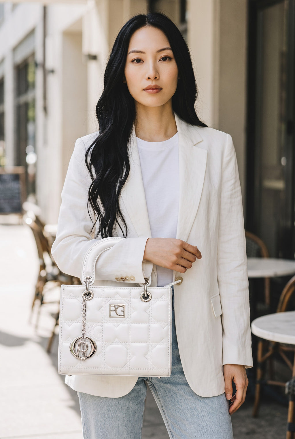Trendy  Square Tote Bag for Girls | Quilted PU Leather Handbag with Shoulder Strap AK-200-2
