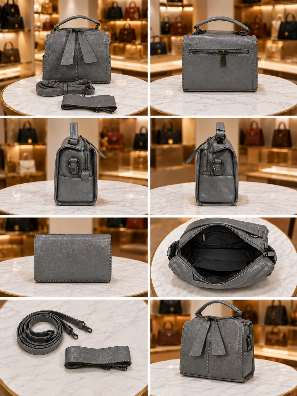 Women’s Premium Leather Crossbody Shoulder Bag – Small Stylish Messenger Handbag AKP-8828-1