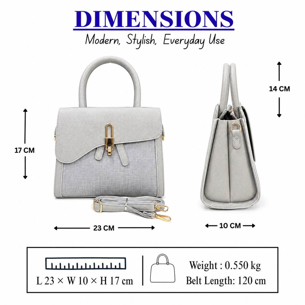 Elegant Women's Satchel Handbag // Ladies Purse – AK 771-1-43