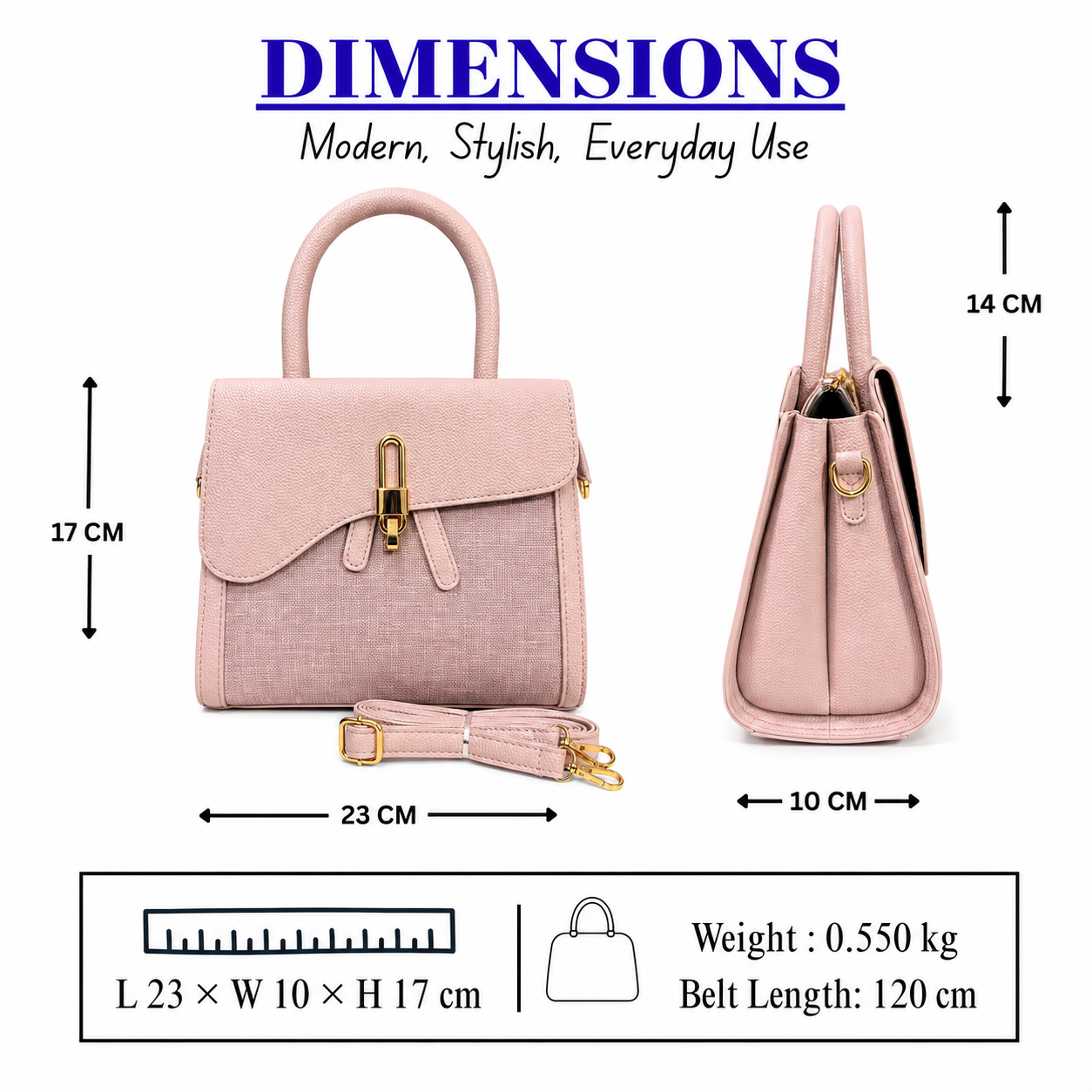 Elegant Women's Satchel Handbag // Ladies Purse – AK 771-1-43