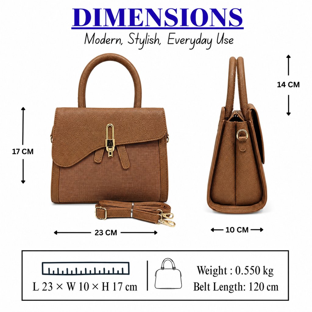 Elegant Women's Satchel Handbag // Ladies Purse – AK 771-1-43