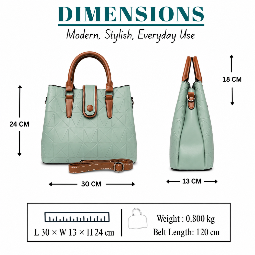 Premium Women's Satchel Bag // Ladies Purse –AK 003-1-38