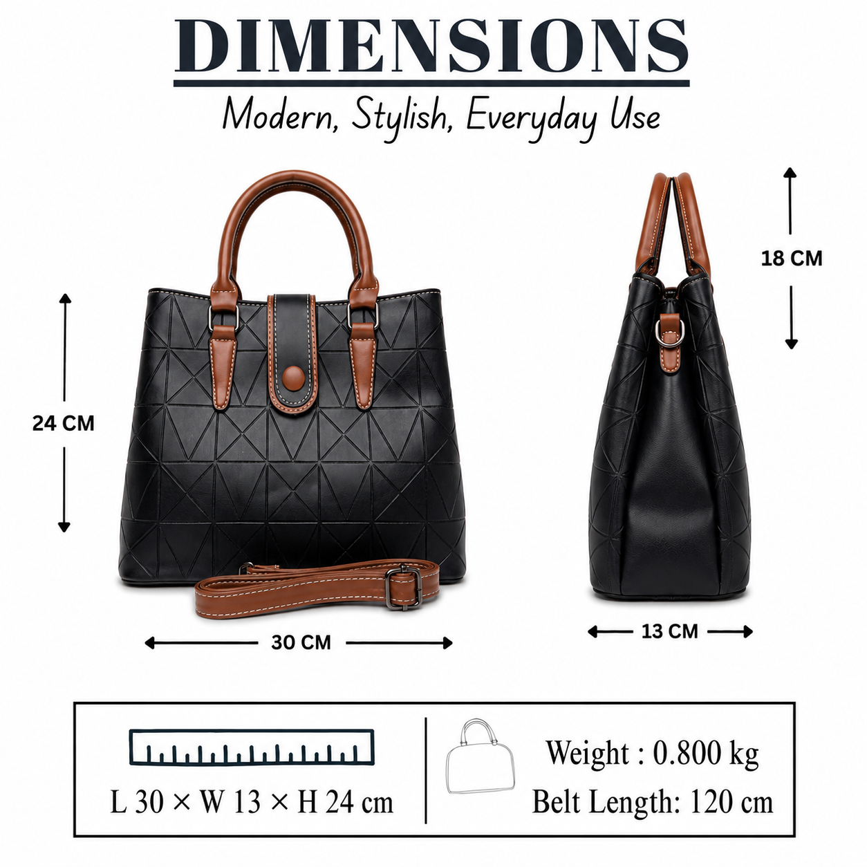 Premium Women's Satchel Bag // Ladies Purse –AK 003-1-38