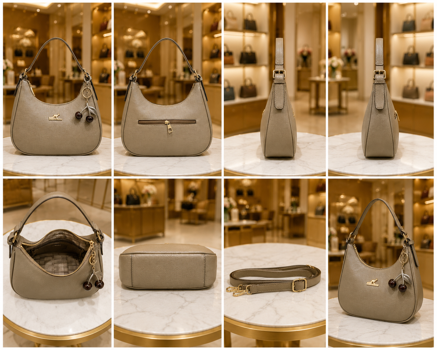 Luxury Women's Top Handle Handbag // Ladies Purse-AK 009-1-33