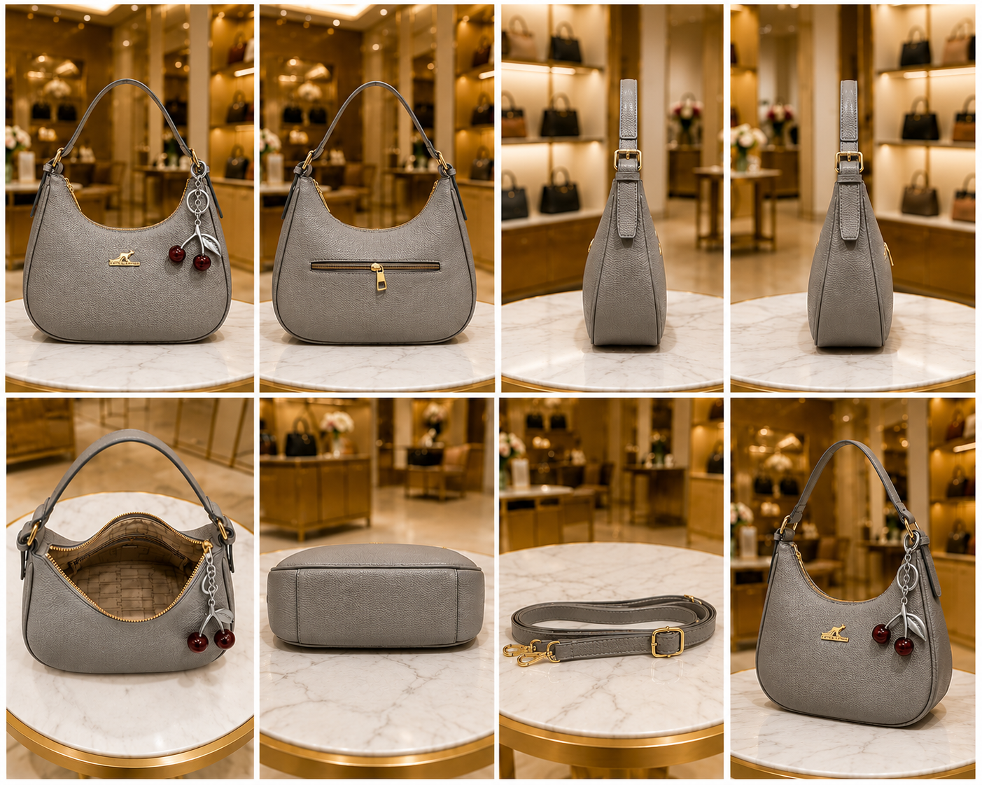 Luxury Women's Top Handle Handbag // Ladies Purse-AK 009-1-33