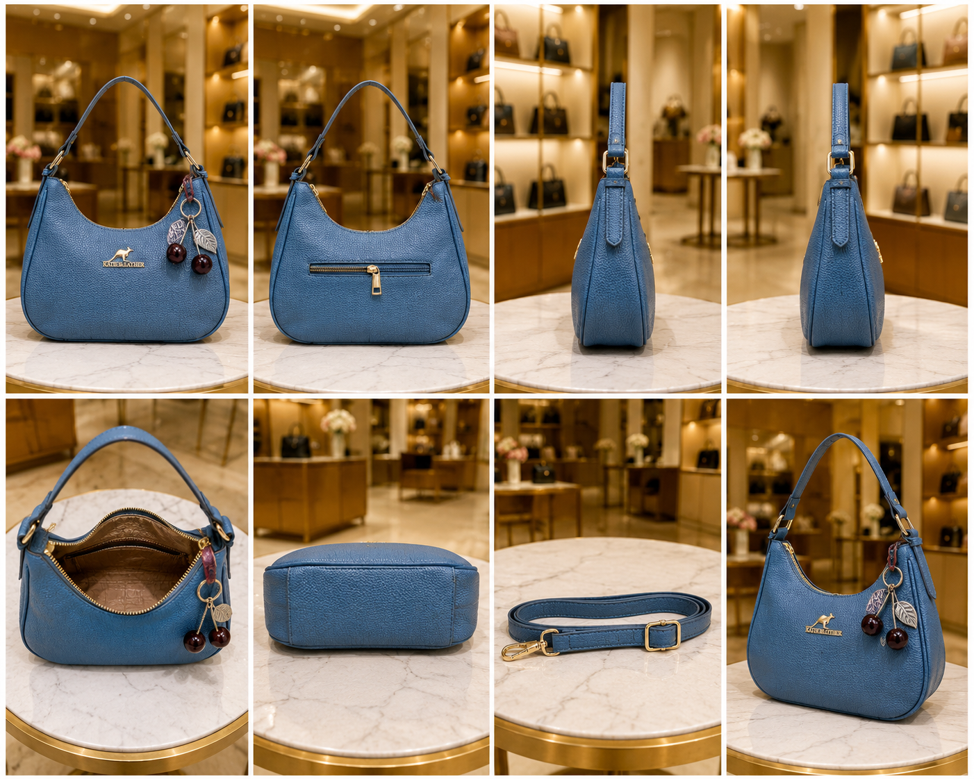 Luxury Women's Top Handle Handbag // Ladies Purse-AK 009-1-33
