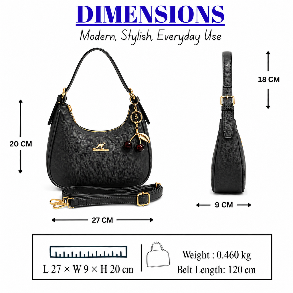 Luxury Women's Top Handle Handbag // Ladies Purse-AK 009-1-33