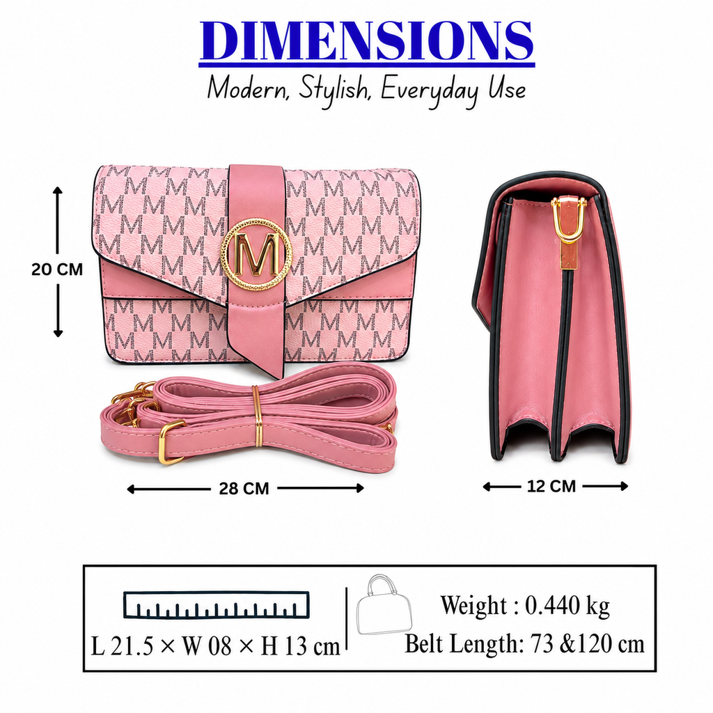 Mughal Women’s Designer Crossbody Sling Bag |with Adjustable Strap- AK 033-1-33