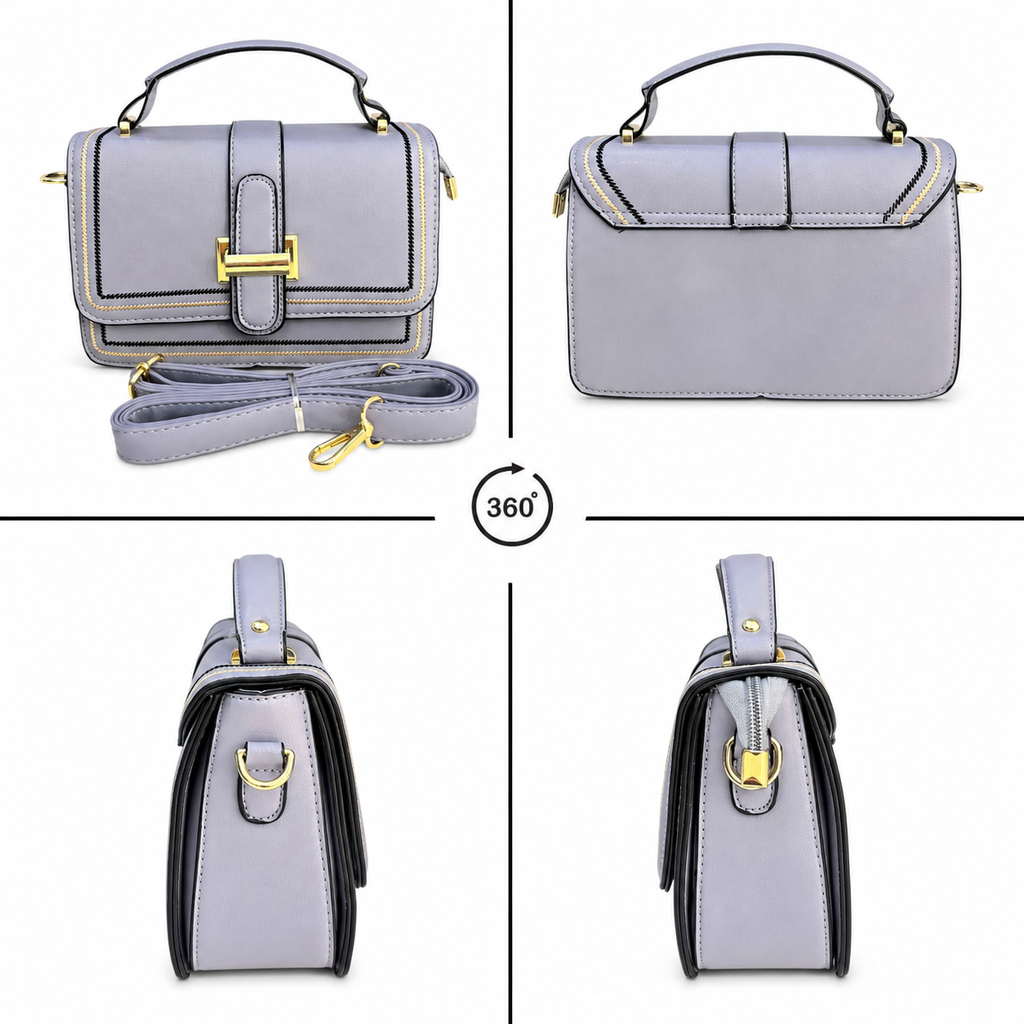 Women's Crossbody Sling Bag // Flap Sling Bag//Monogram Print AK-107-33