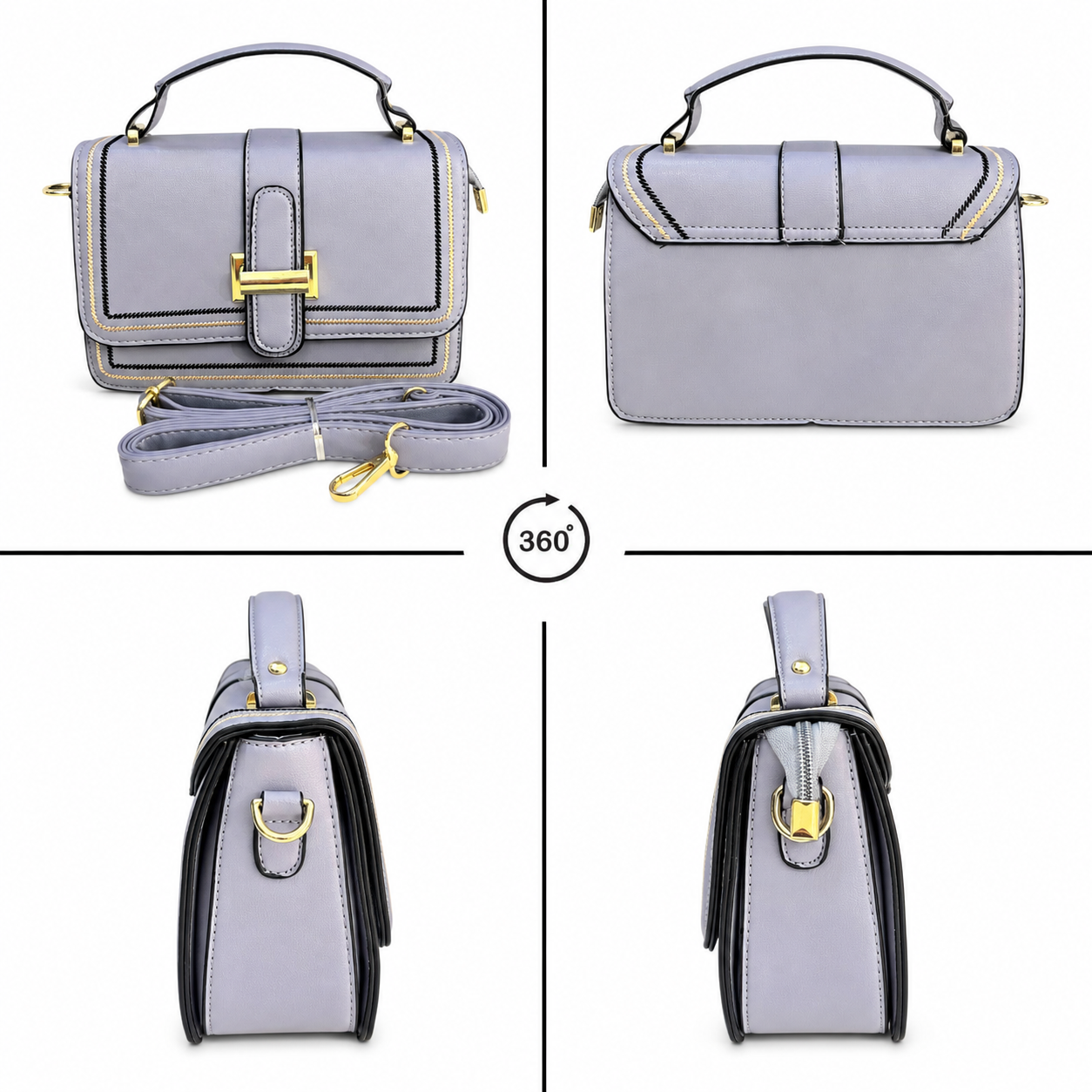 Women's Crossbody Sling Bag // Flap Sling Bag//Monogram Print AK-107-33