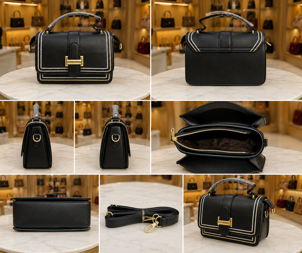 Women's Crossbody Sling Bag // Flap Sling Bag//Monogram Print AK-107-33