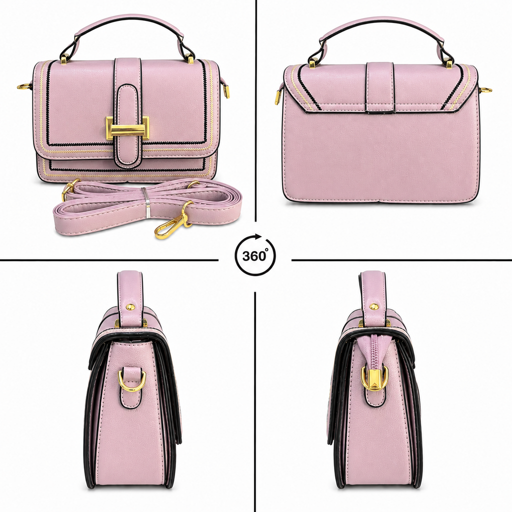 Women's Crossbody Sling Bag // Flap Sling Bag//Monogram Print AK-107-33