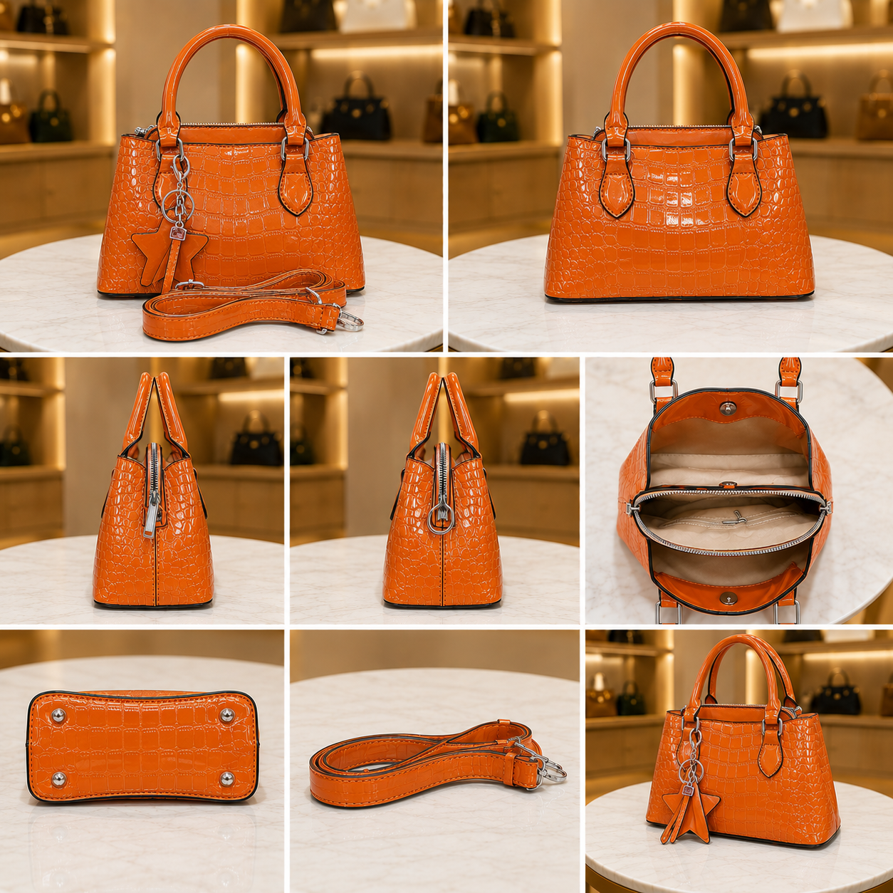 Premium Crocodile Pattern Tote / Sling Bag for Girls and Women AK-200-1