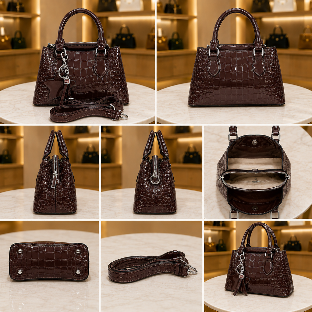 Premium Crocodile Pattern Tote / Sling Bag for Girls and Women AK-200-1