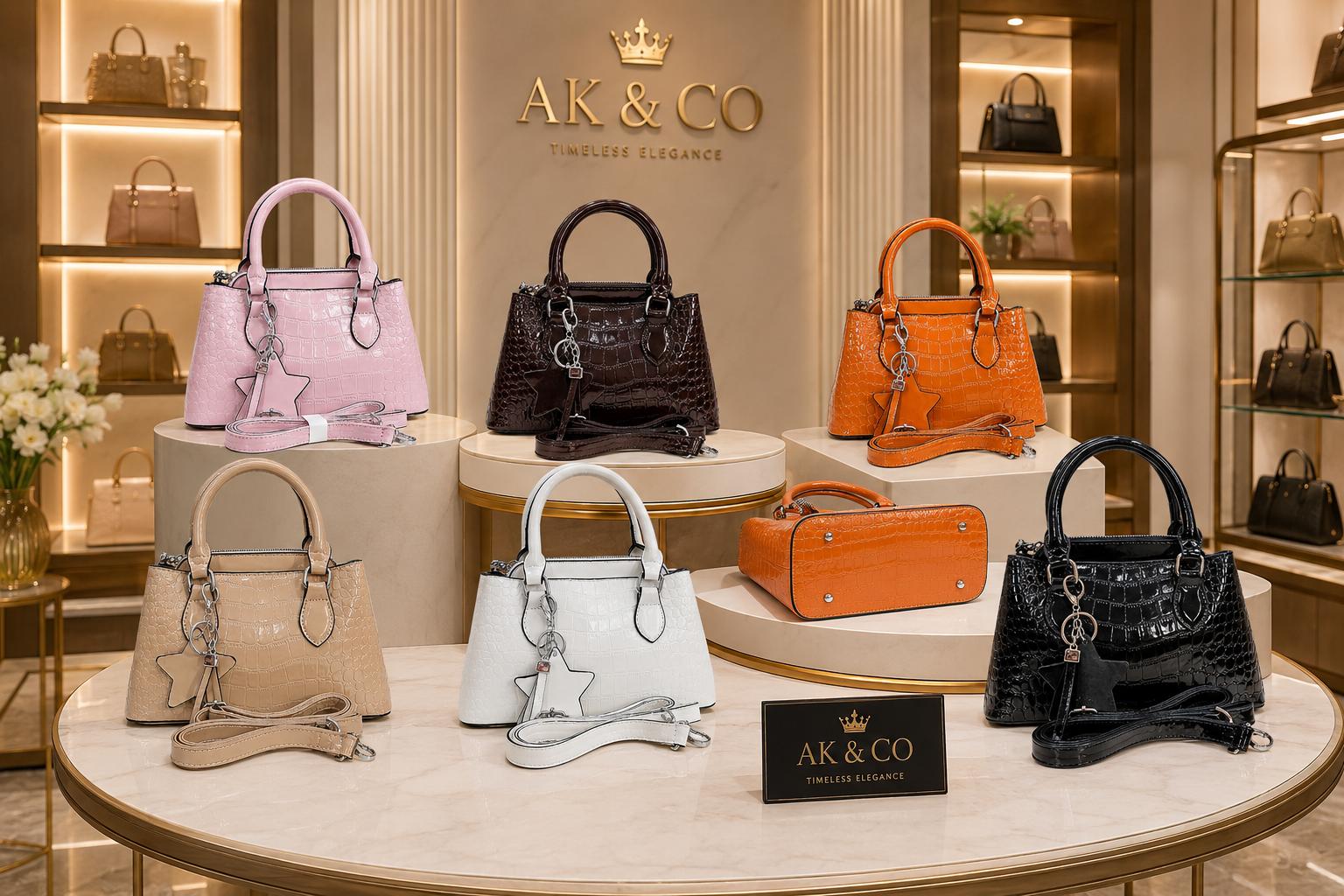 Premium Crocodile Pattern Tote / Sling Bag for Girls and Women AK-200-1