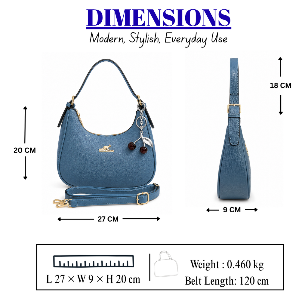 Luxury Women's Top Handle Handbag // Ladies Purse-AK 009-1-33