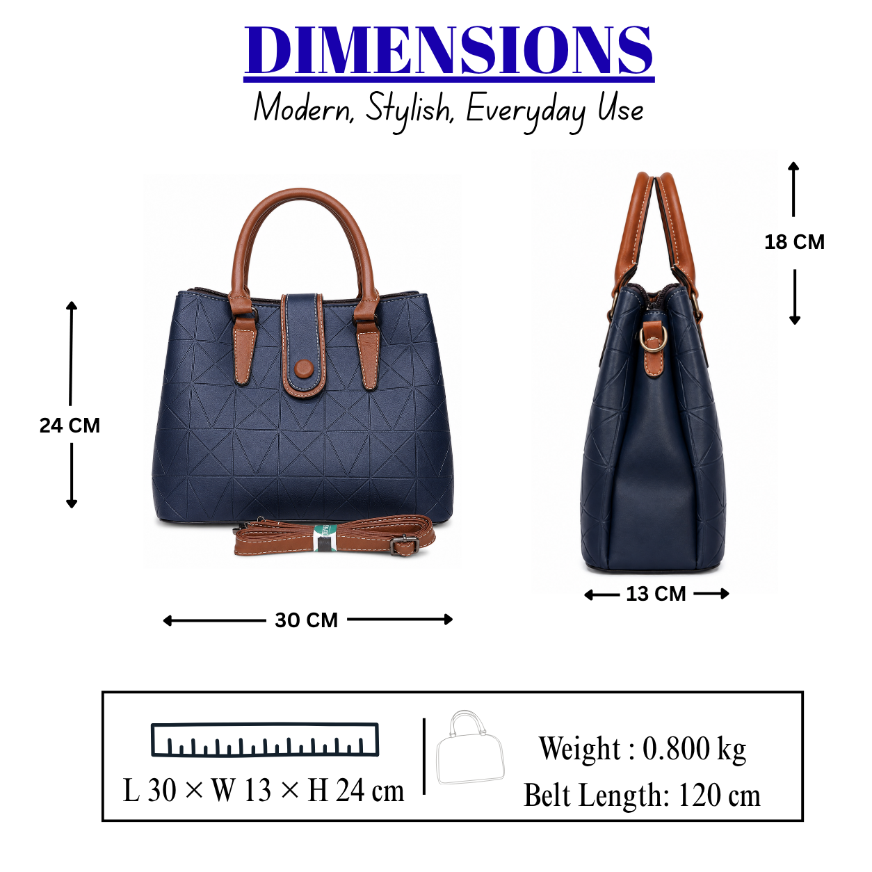 Premium Women's Satchel Bag // Ladies Purse –AK 003-1-38