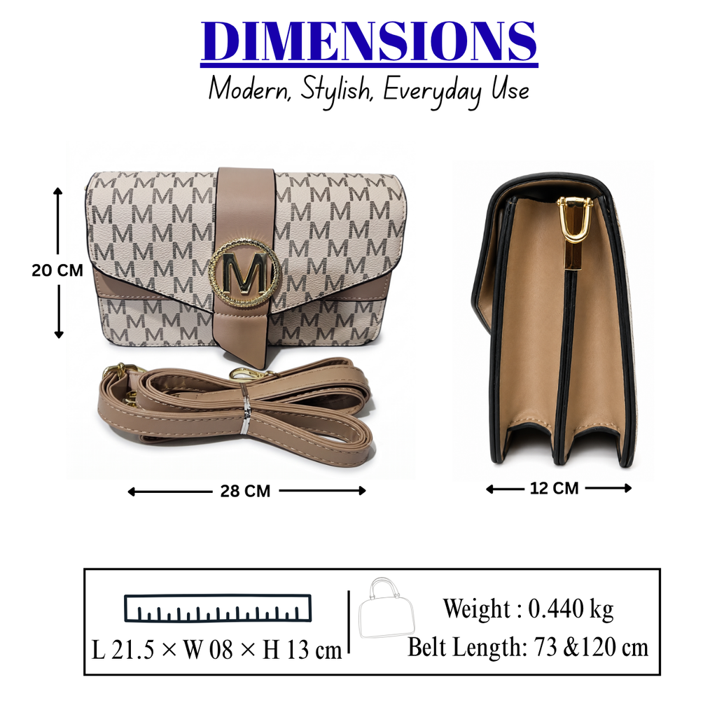 Mughal Women’s Designer Crossbody Sling Bag |with Adjustable Strap- AK 033-1-33