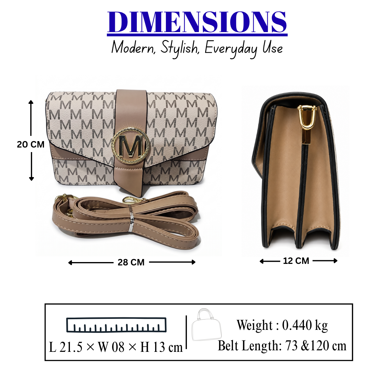 Mughal Women’s Designer Crossbody Sling Bag |with Adjustable Strap- AK 033-1-33