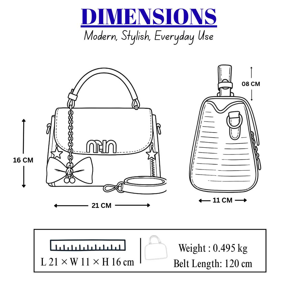 Women's Formal & Casual Handbag, Ladies Purse