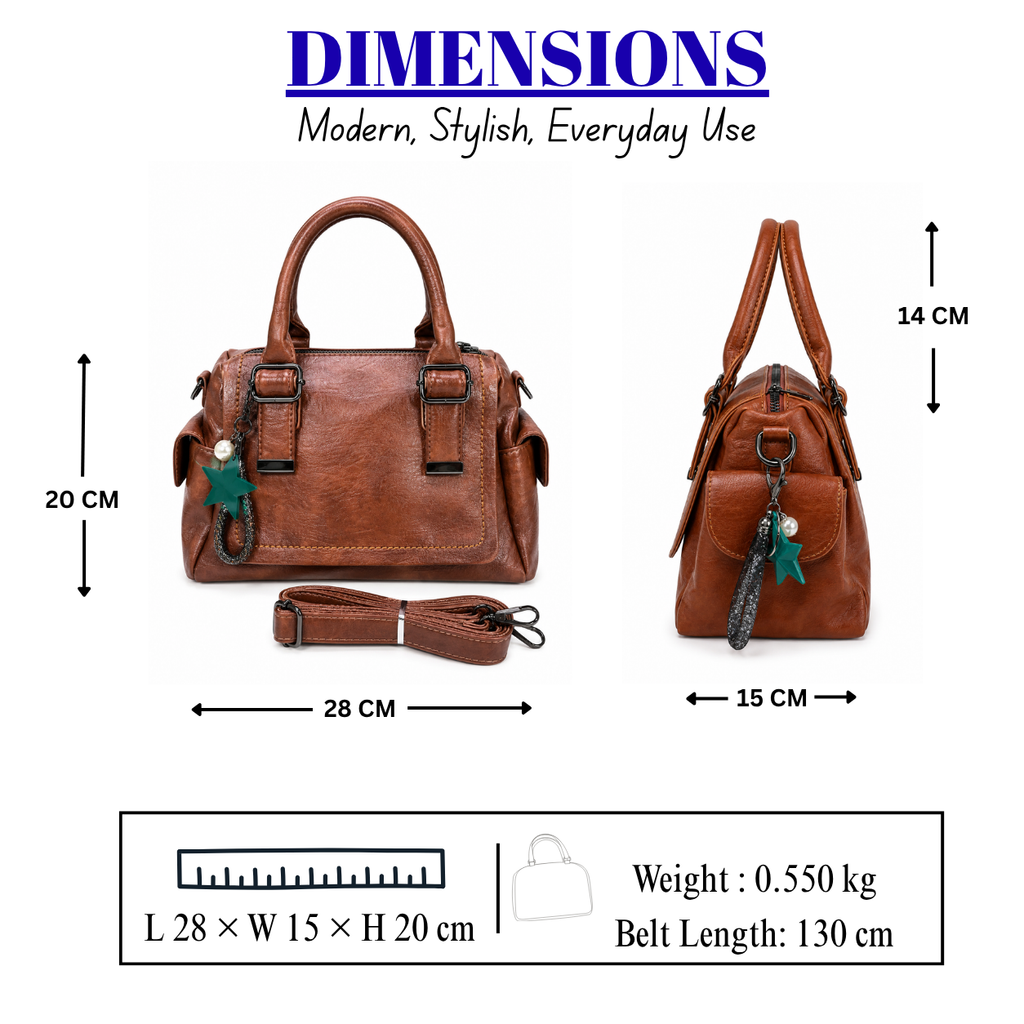 Premium Women's Fashion Handbag | Stylish PU Leather Shoulder-AK 8894-40