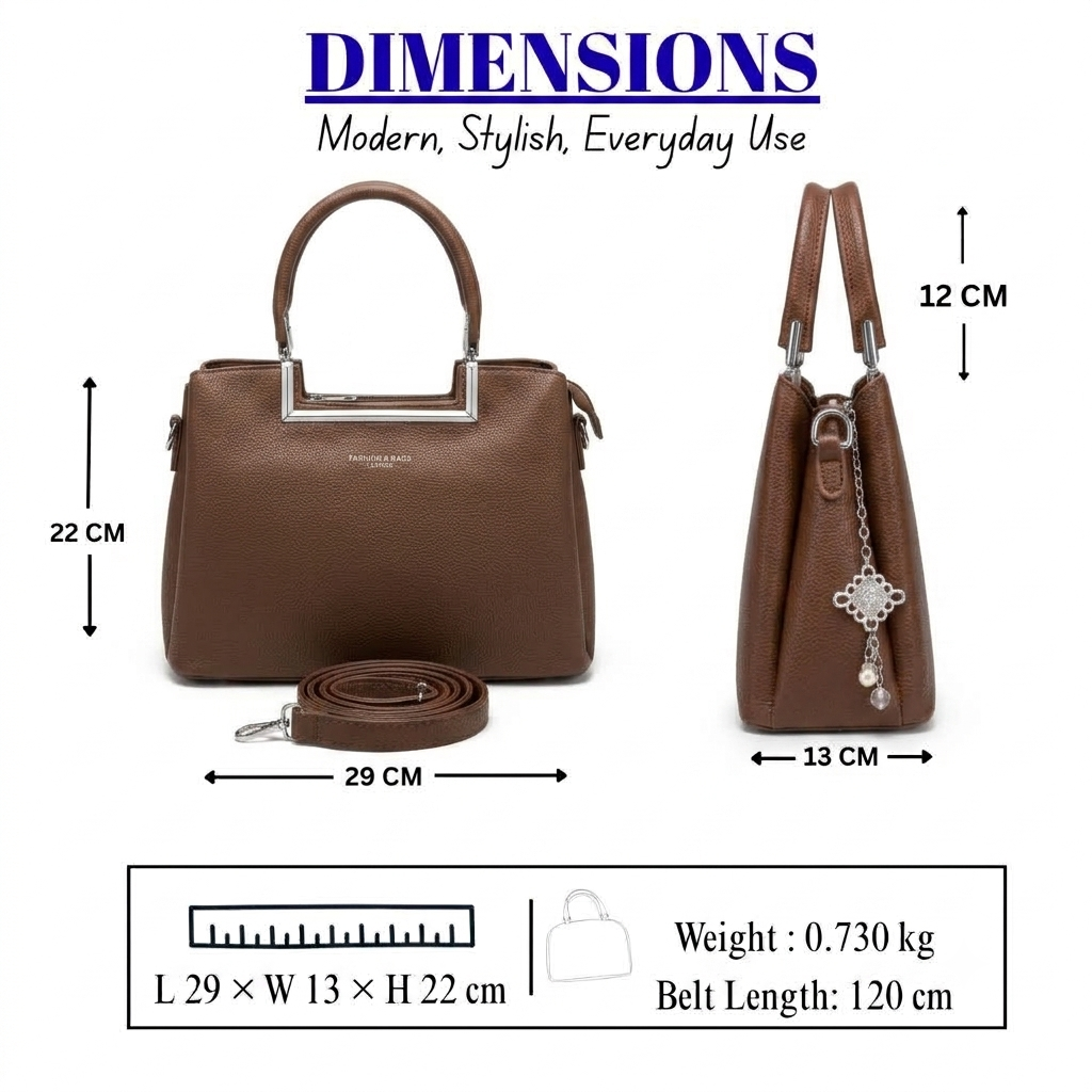 Women's Fashion Top Handle Bag // Ladies Purse- AKP-366-1-45